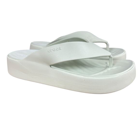 Crocs Getaway Platform Sandals Rubber Slip On Comfort Shoes Thongs Flip Flops 10 - Picture 1 of 16
